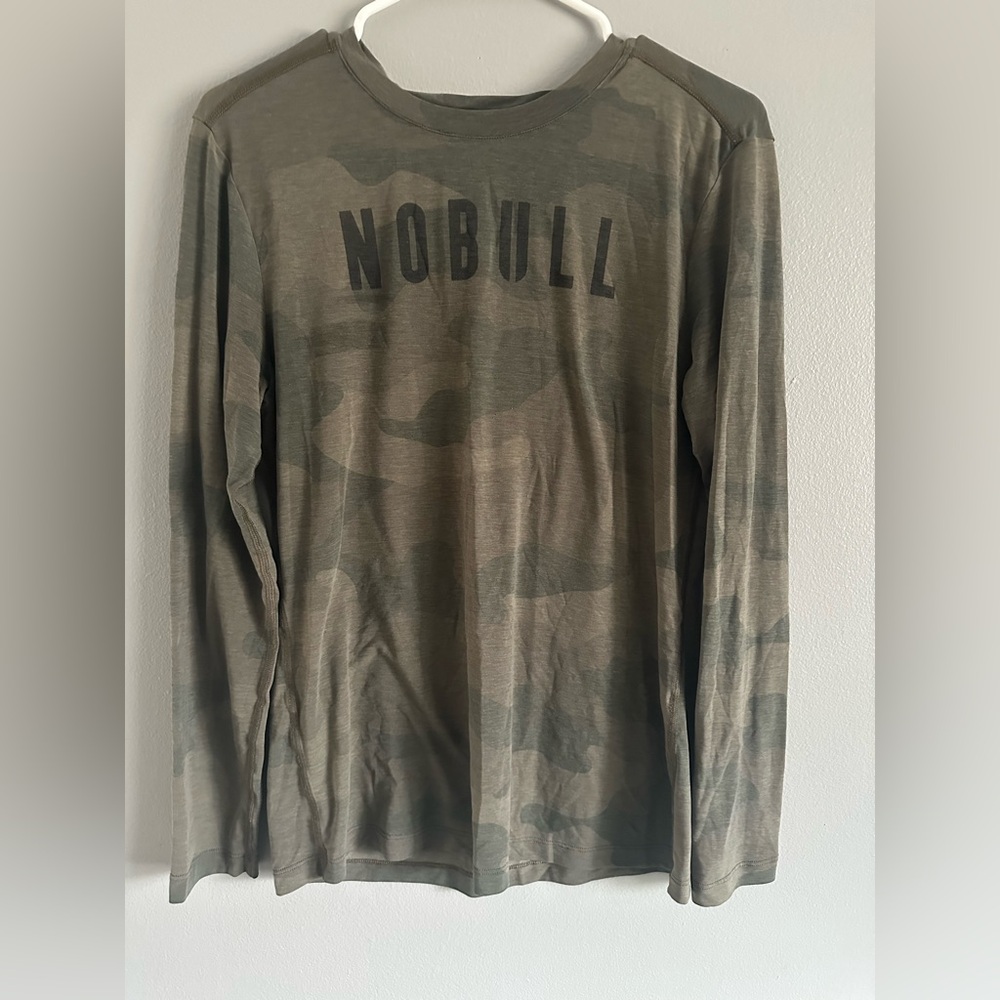 NOBULL Women’s Long-Sleeve Camo Performance Shirt - Olive